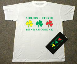 Airijos lietuvių bendruomenės logotipo vartojimo pavyzdys